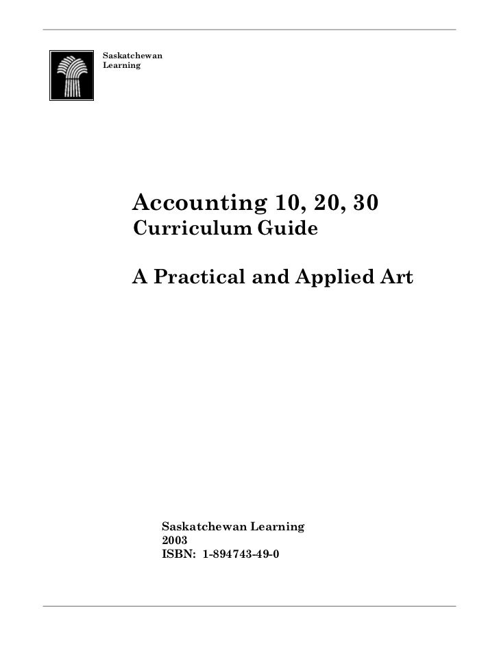 Accounting 10 20 30 2003 Accounting 10 20 30 2003