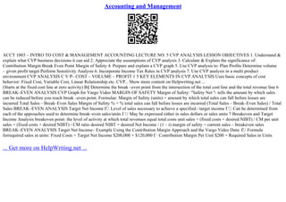 Accounting And Management | PPT