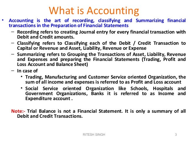 basics of accounting