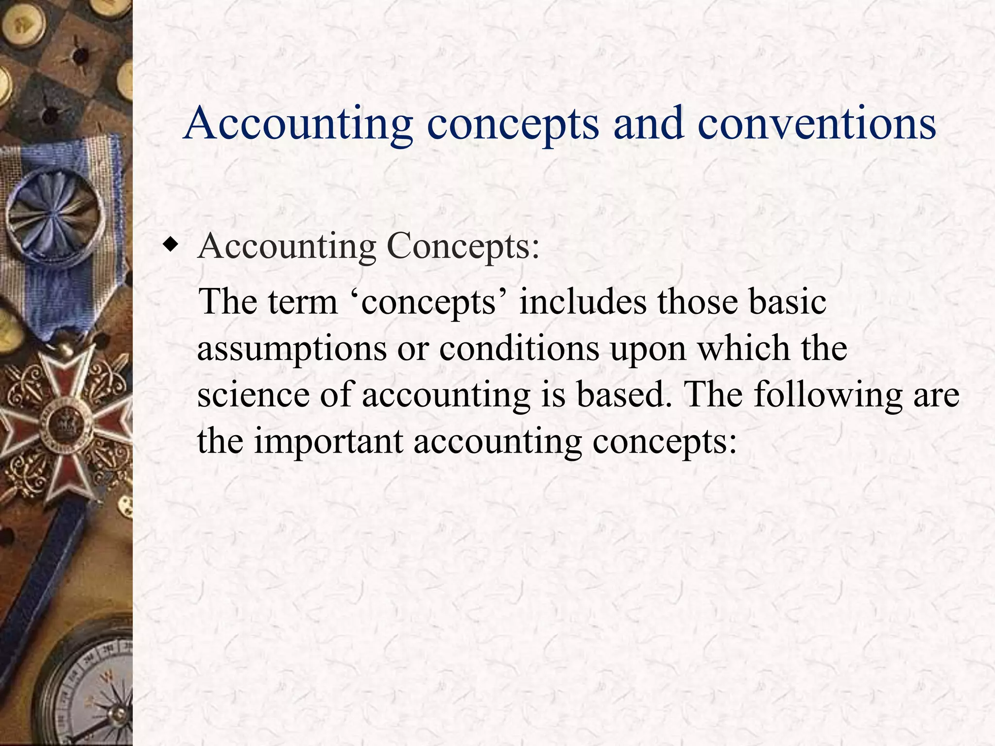 Accounting concepts | PPTX