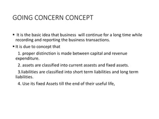 Accounting concepts and conventions | PPTX