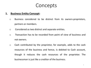 Accounting concepts and conventions | PPTX