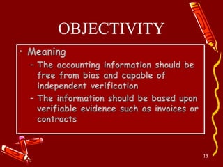 Accounting concepts and principles | PPTX