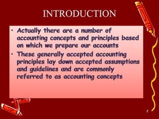 Accounting concepts and principles | PPTX