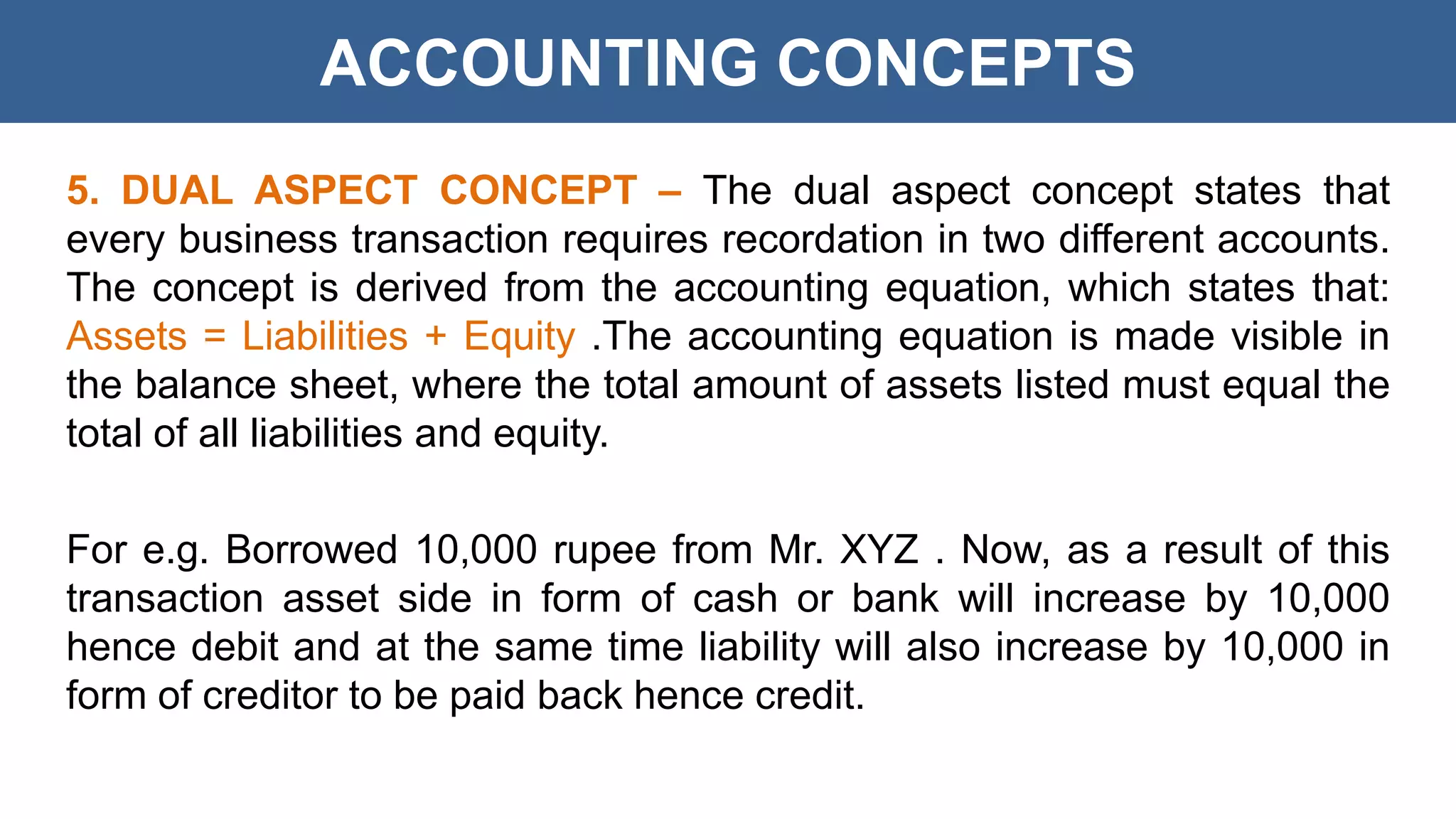 Accounting Concepts & Conventions | PPTX