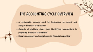 Accounting Cycle - The Seven Steps of the Accounting Cycle | PDF