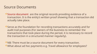 Accounting cycle, transaction and Source documents.pptx