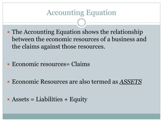 Accounting equation | PPT