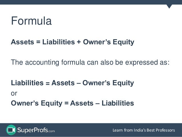accounting formula