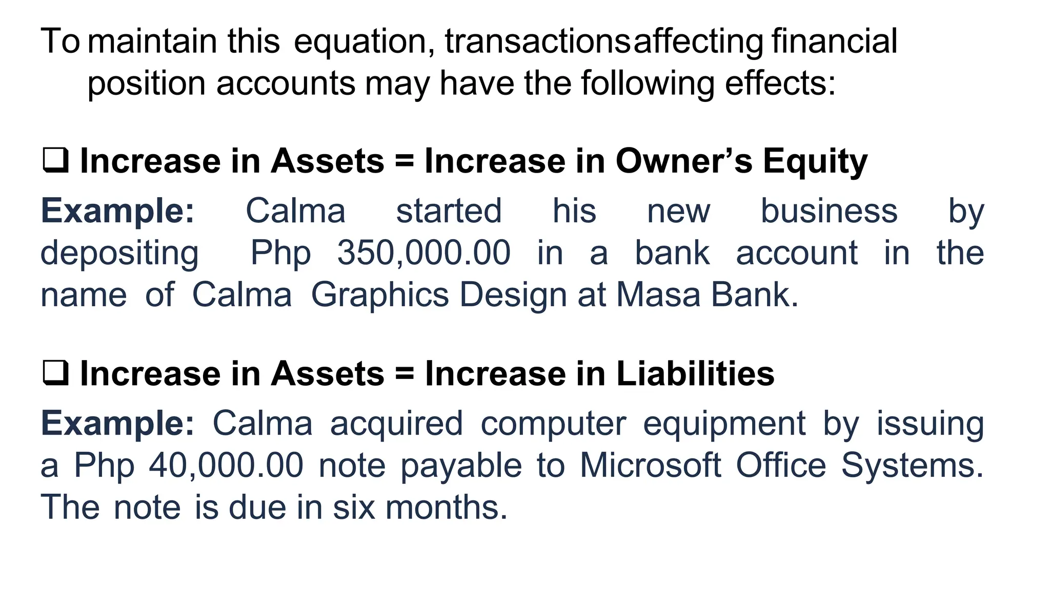 Accounting Equation Sample powerpoint for you to see | PPTX