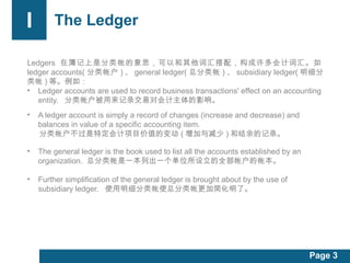 ledger content in accounting a level courses | PPTX