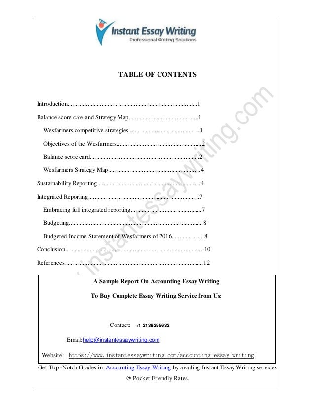Accounting essay writing service