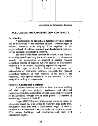 Construction Contract Accounting – VVME