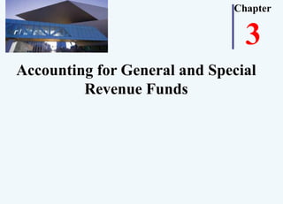Chapter
3
Accounting for General and Special
Revenue Funds
 