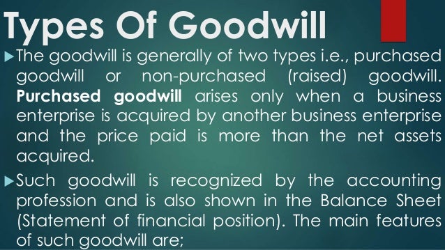 Accounting For Goodwill