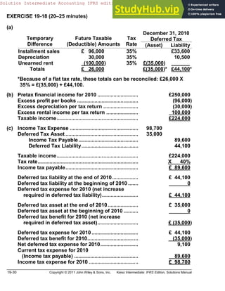 Classification Questions Income Accounting For Income Taxes ASSIGNMENT CLASSIFICATION TABLE (BY TOPIC ...