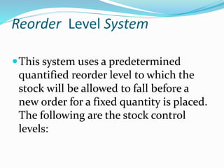 Reorder Level Fixation ACCOUNTING FOR MATERIAL.pptx