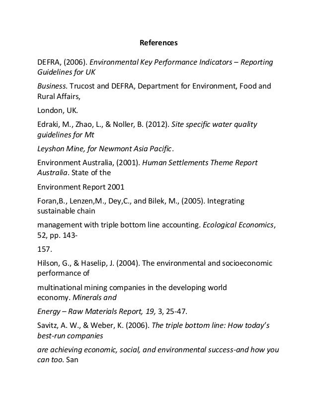 Recommendations on environmental management essay