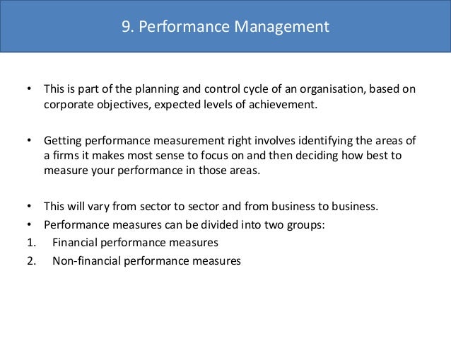 Accounting For The Non Accountant Unit 9 - 