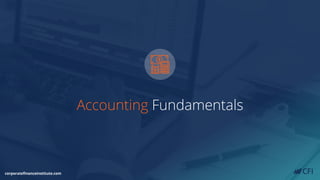 Accounting Fundamentals
corporatefinanceinstitute.com
 