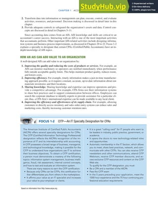Accounting Information Systems 13Th Chapter 1 | PDF