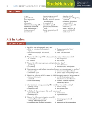 Accounting Information Systems 13Th Chapter 1 | PDF