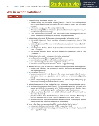 Accounting Information Systems 13Th Chapter 1 | PDF