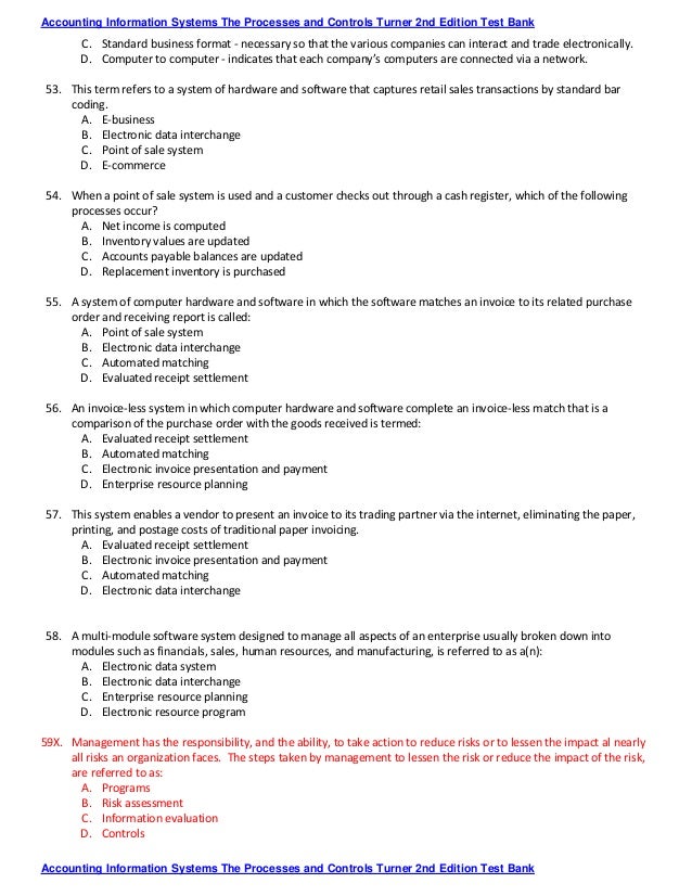 accounting information systems test review Study accounting information systems (11th edition) discussion and chapter questions and find accounting information systems (11th edition) study guide questions and. accounting information systems test review Study accounting information systems (11th edition) discussion and chapter questions and find accounting information systems (11th edition) study guide questions and.