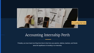 Accounting internship Perth - Accounts NextGen