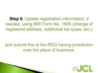 BIR Registration Process for Professionals-Simplified | Accounting BPO ...