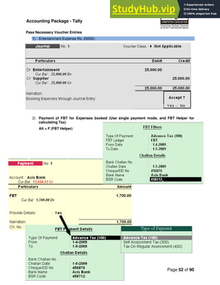 Accounting Package -Tally | PDF