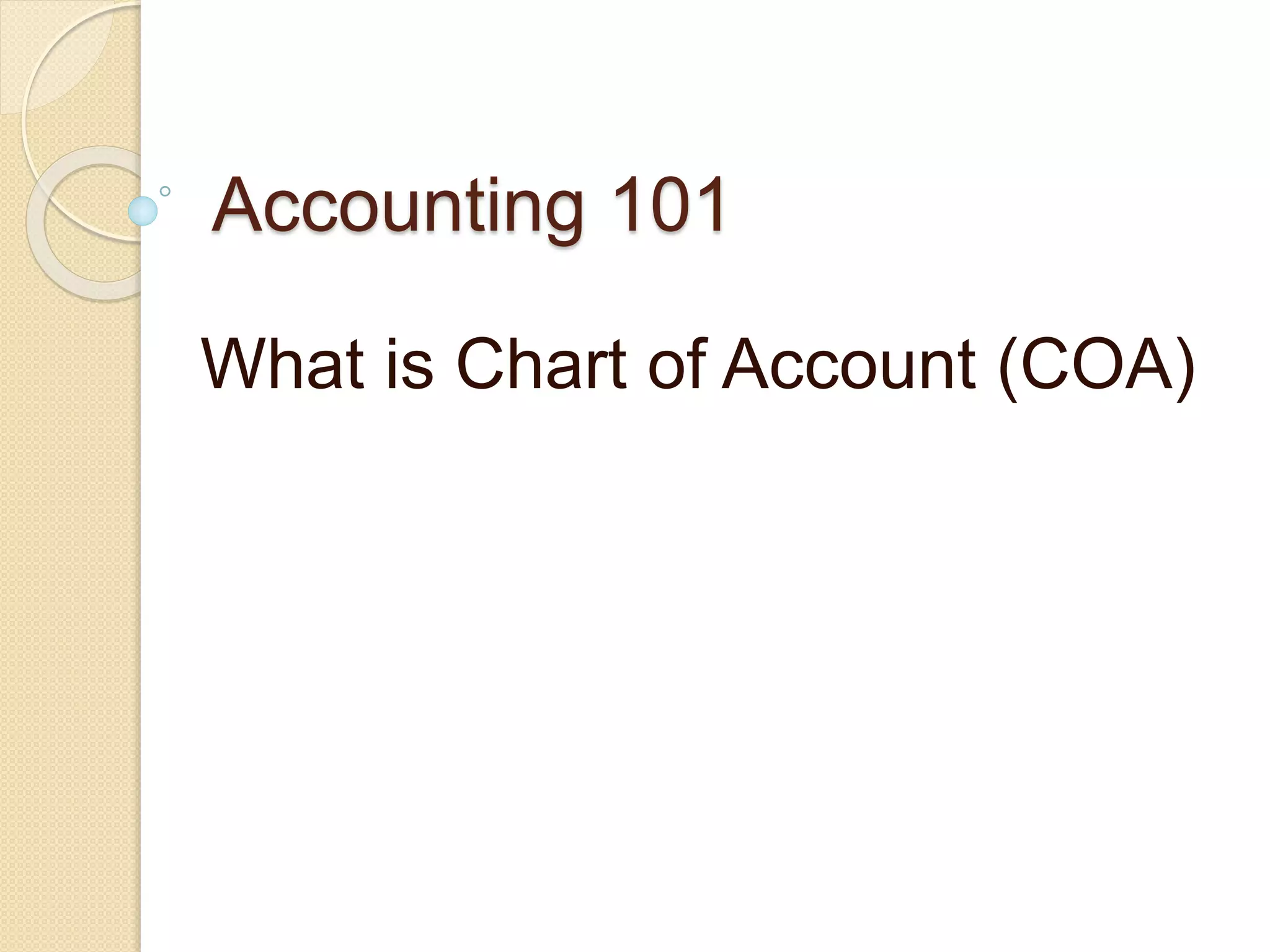 Chart Of Account COA In Quick Books PPT chart-of-account-coa-in-quick-books-ppt