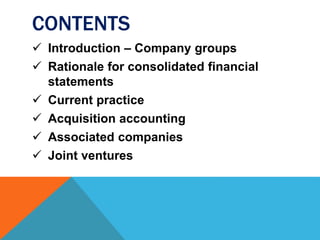 Financial Statement Rationale IAS 27 Consolidated Financial Statements | PPTX