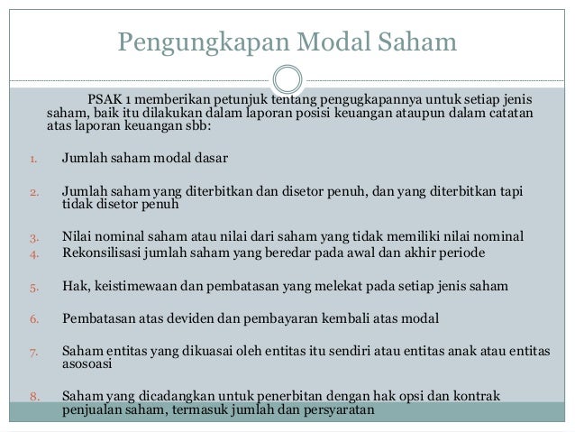 Opsi saham berpengaruh pada laporan keuangan