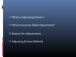 Adjusting Entries | PPT