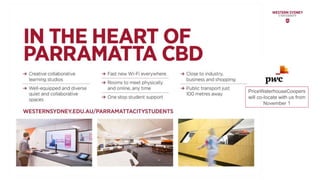 PriceWaterhouseCoopers
will co-locate with us from
November 1
 