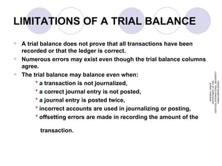 difference between general ledger and trial balance