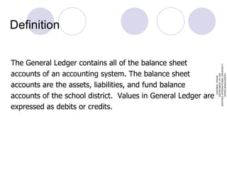 difference between general ledger and trial balance