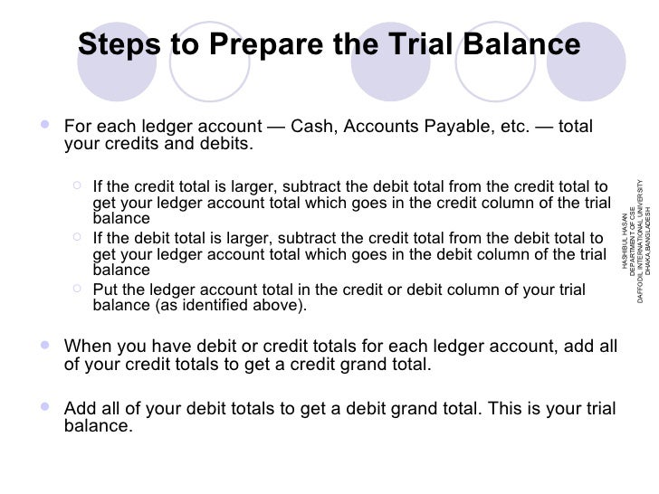 trial balance example questions pdf