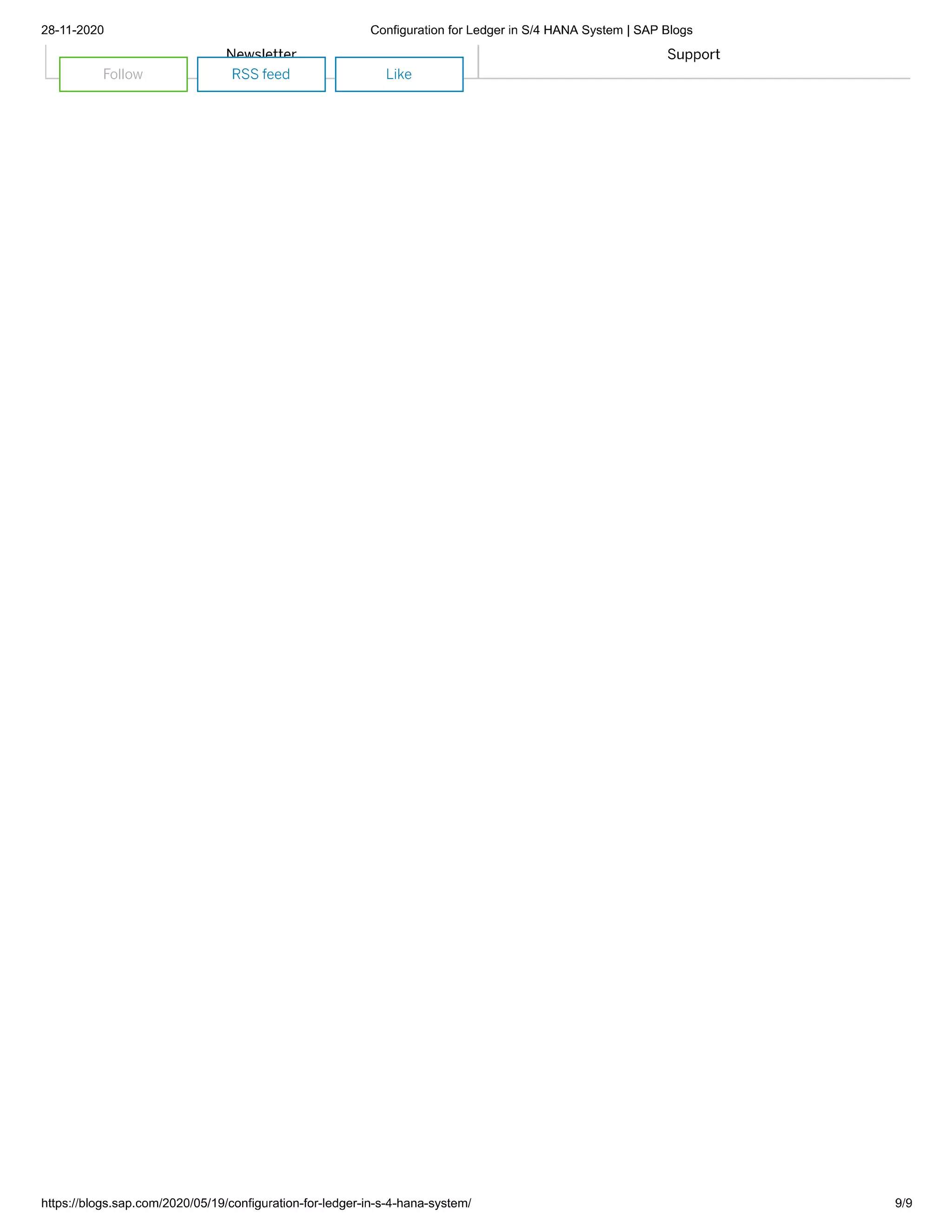 Accounting principle  configuration