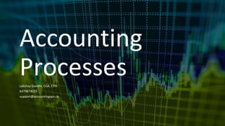 Accounting
Processes
Lakshay Gandhi, CGA, CPA
6479874025
support@accountingops.ca
 