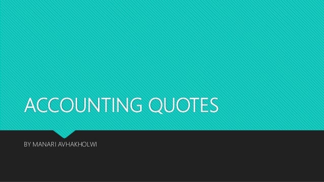 accounting quotes