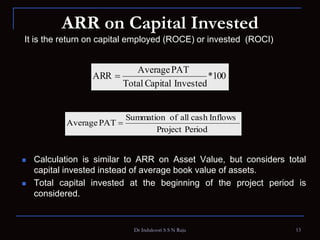 Accounting rate of return | PPT