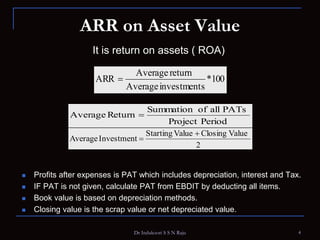 Accounting rate of return | PPT