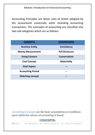 Accounting report infosys company | DOC