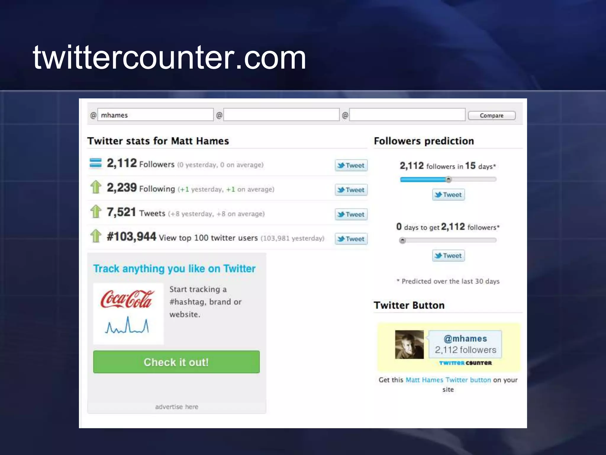 twittercounter.com
 