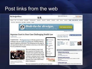 Post links from the web
 