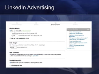 LinkedIn Advertising
 