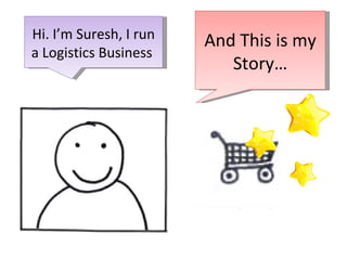And This is my Story… Hi. I’m Suresh, I run a Logistics Business  