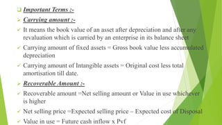 Recoverable Value Accounting standard 6 & 28 | PPTX